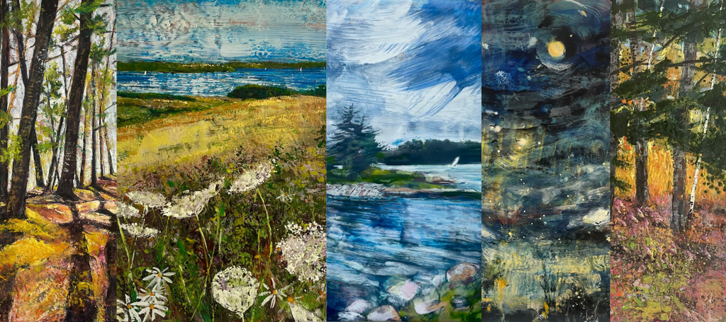 Poetry of Place, Encaustics by Helene Farrar