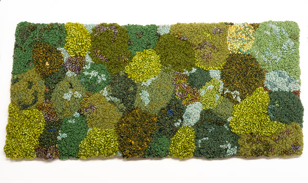 Hooked Rug - Beauty of Moss and Lichen