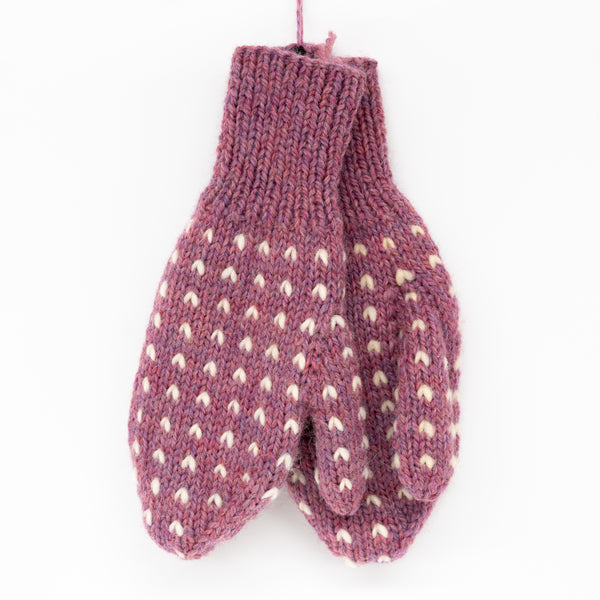 LaRiviere Wool Mittens - Rose