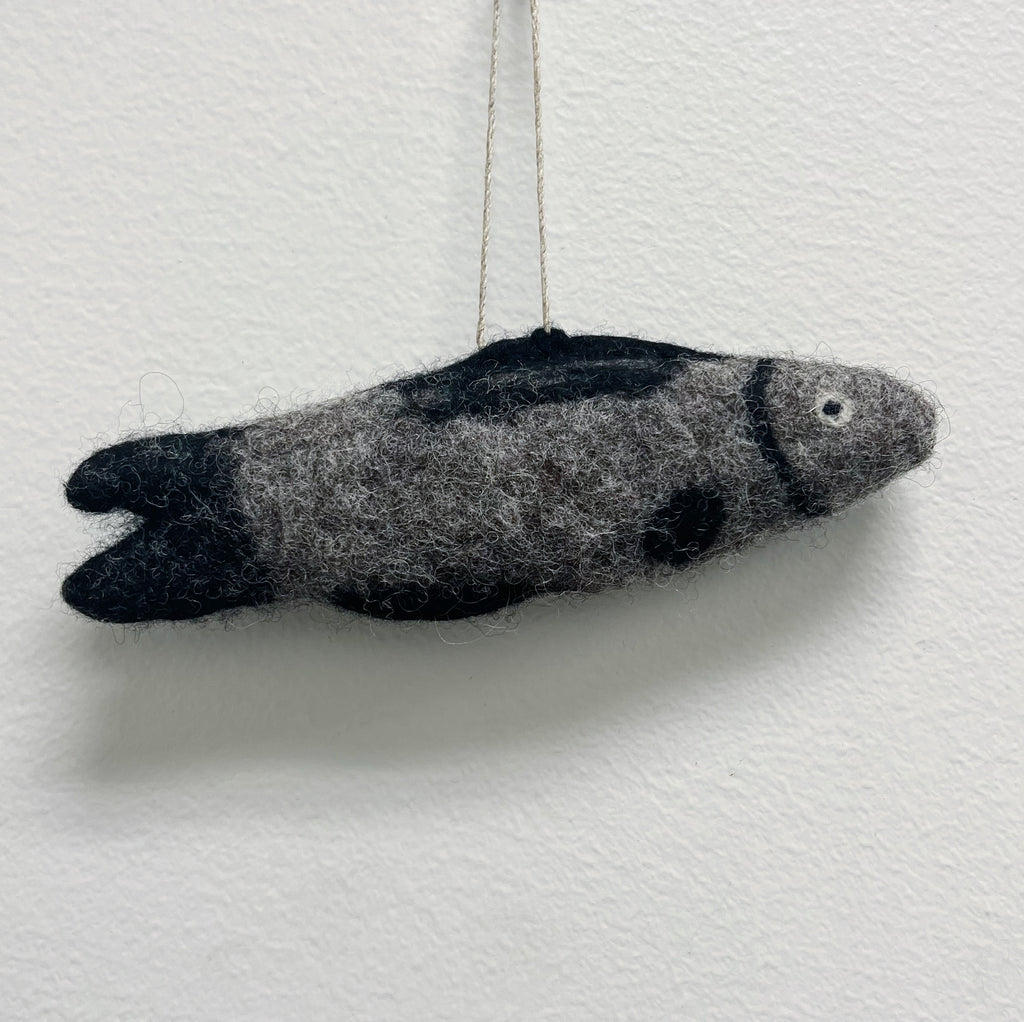 Large Felted Herring Ornament