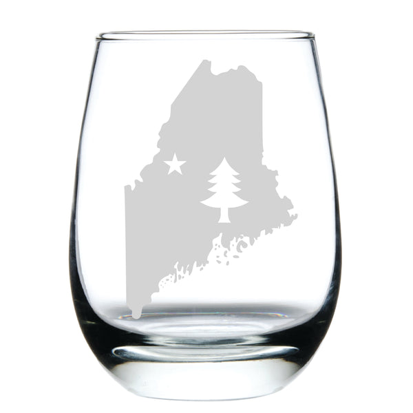 Vinglace Stemless Wine Glass- Navy - Blackstone's of Beacon Hill