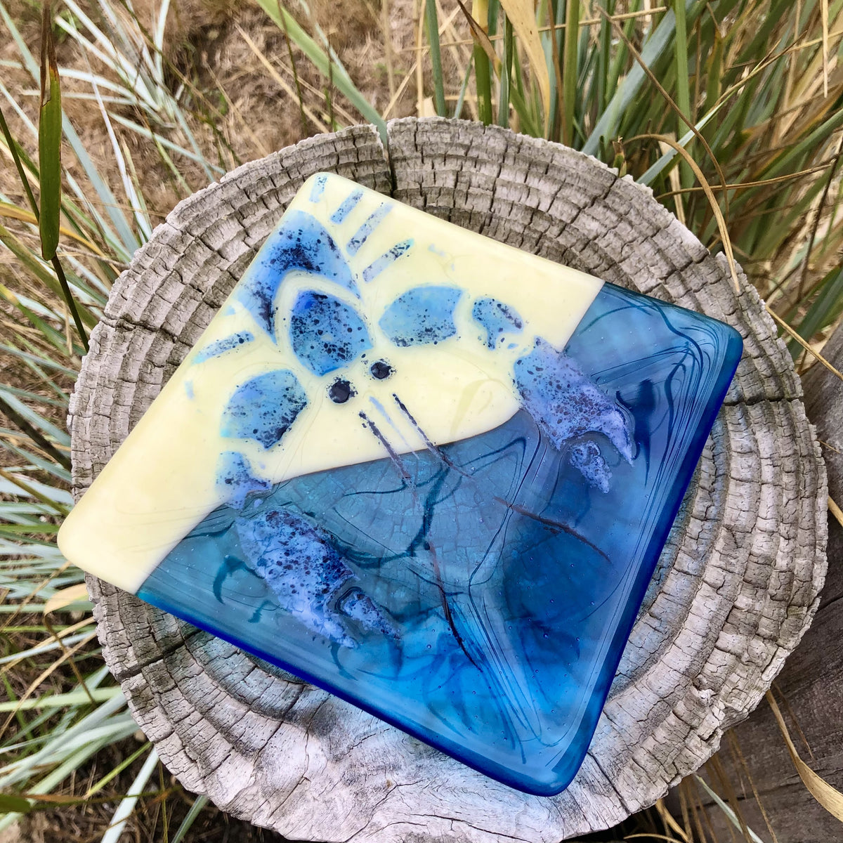 Blue Lobster Blue Pane App Plate Archipelago The Island Institute