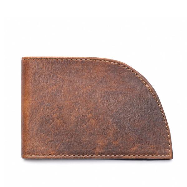 Moose Leather Wallet, Thin Front Pocket Wallet